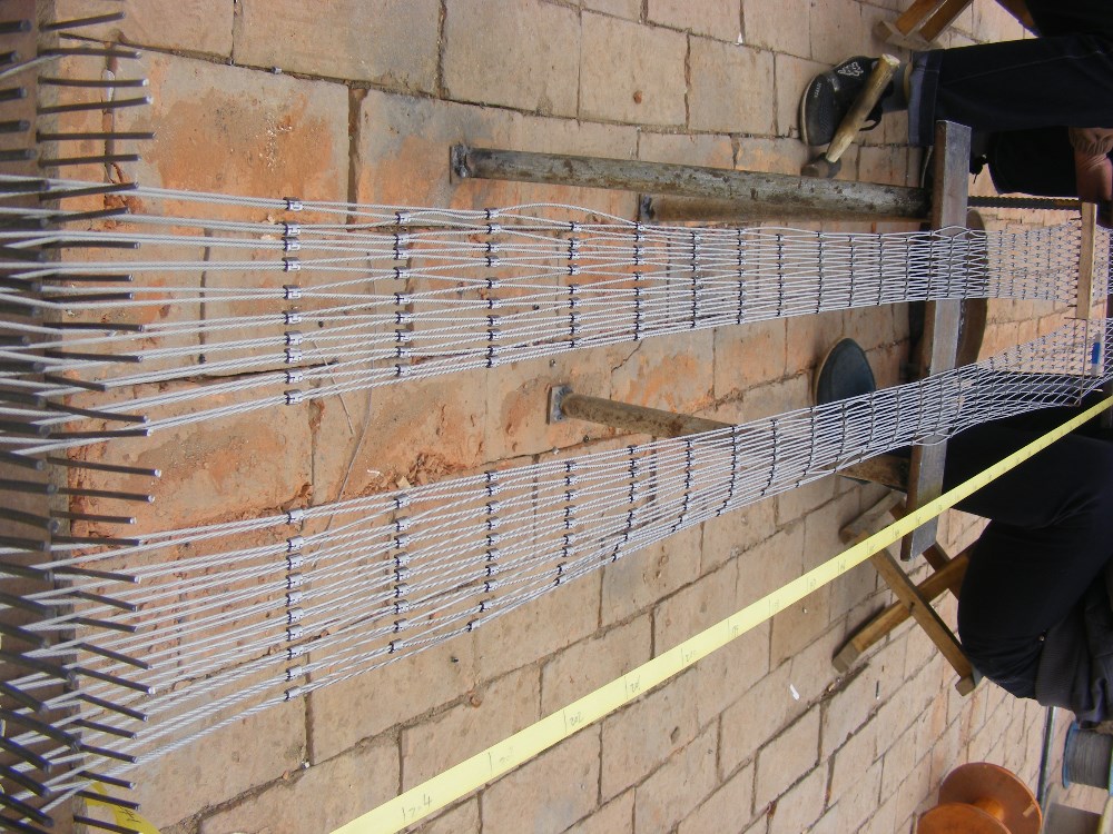 balustrade fencing/stainless steel wire rope mesh AISI 304 Materials