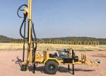 200m Trailer Mounted Water Well Drilling Rig With Diesel Engine Water Well