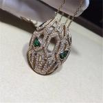 Bi snake Necklace 18k gold white gold yellow gold rose gold diamond necklace