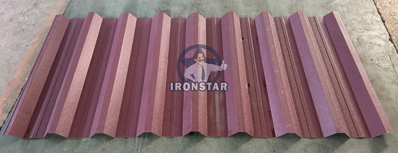 5 rib and 6 rib trapezoidal sheet double layer roll forming machine in Hungary