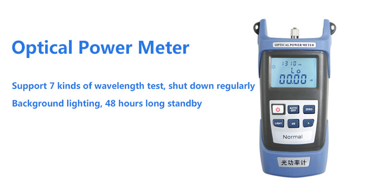 FTTH Fiber Optic Tools Kit With Optical Power Meter And Visual Fault Locator