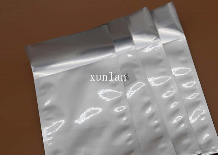 Strong Air Barrier Foil Seal Bags Crispy White With 2 Sealing Sides