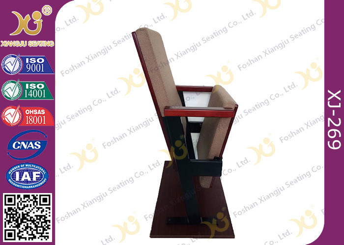 Slim Polyurethane Sponge Auditorium Chairs For University Lecture Hall
