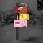 Shop Sign Full Color LED Screen Display Advertising Cube Screen Outdoor Rotate