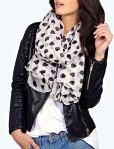 China LADY FASHION POLK DOT LIGHTWEIGHT SCARF wholesale