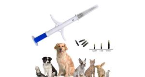 China Bio Glass Material ISO Transponder Microchip Syringe For Animals Mangement wholesale