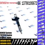 23670-39265 23670-30290 23670-39165 Genuine diesel fuel injector 095000-7810