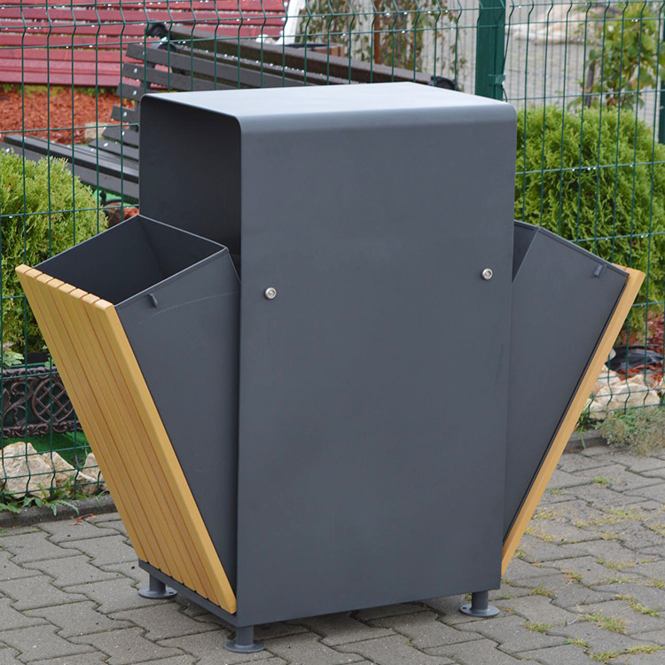Antioxidant Drying 32 Gallon Outdoor Wooden Trash Can