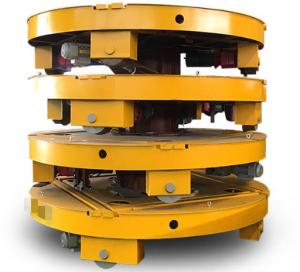 China Compact Turntable Cart Motorised Transfer Trolley 2500mm 3000mm Diameter wholesale