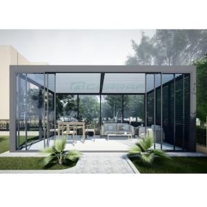 China Aluminum Louvered Pergola Deluxe Louvered Pergola Pergola With Retractable Canopy wholesale