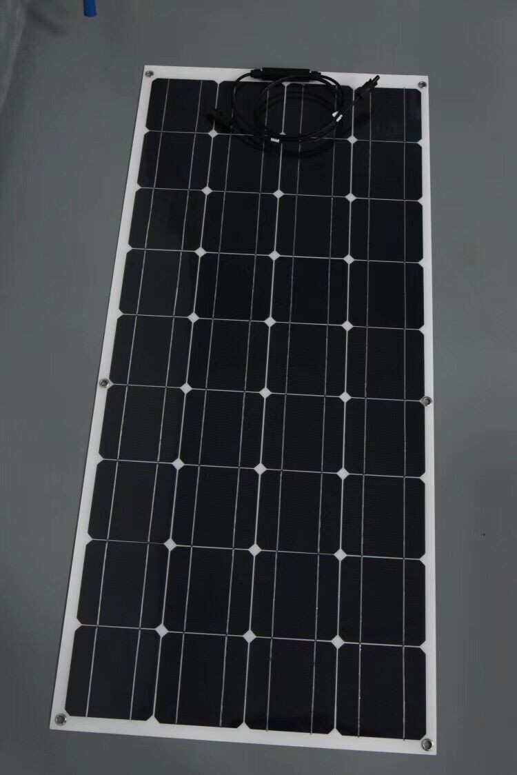 Semi Flexible 200w Solar Panel Thin Film Solar Panels 18V 36V 48V 72V 100W 150W