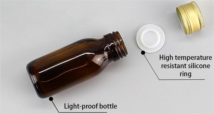 1000ml 2.5L Brown Amber Medicine Bottles With Screw Cap Laboratory