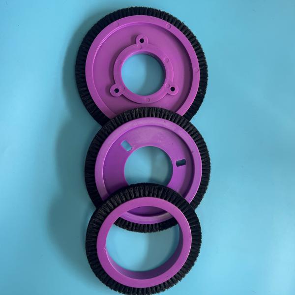 Stenter Machine Parts Artos Lk Finishing Machine Parts Brush Wheel Black Nylon