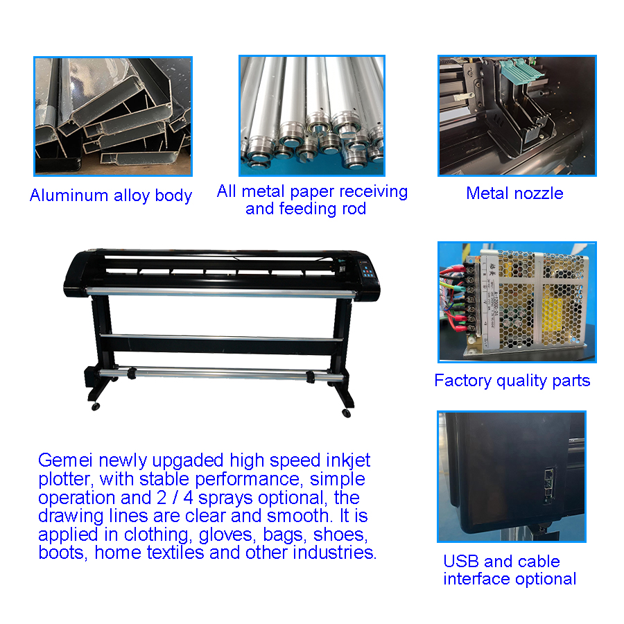 1300mm to 2300mm Paper Size White Paper Printing Materials for Pattern Plotter Cutter