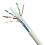 White FTP CAT6 Cable LSZH Jacket Network Cable 23AWG 1000FT For Safe Transmissio