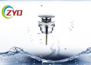 China 304 Stainless Steel Sink Drain Pipe Chrome Plated Faucet Pop Up Pipe wholesale