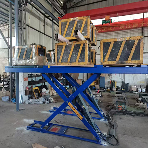 4000kg super thin wheel alignment scissors lift with 4500mm length platform