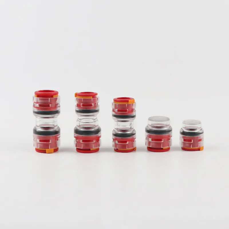 14mm 12mm 10mm HDPE Microduct Straight Connector With Clips