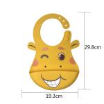 Baby Feeding Set Silicone Bibs And Bowls Giraffe Shape BPA Free Customized