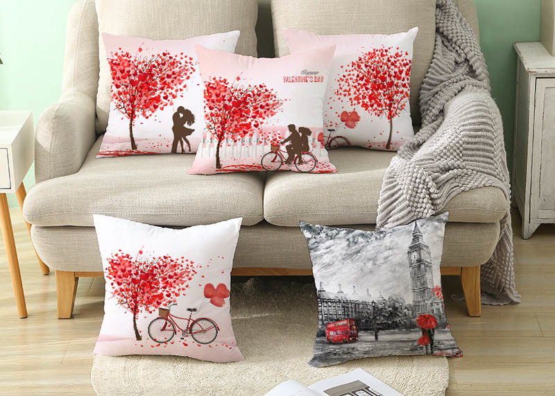 High End Daily Household Items Love Tree Series Valentine'S Day Pillows