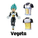Soft T Shirt For Teenager Boy Anime Clothing Super Saiyan Vegeta Fashion Summer