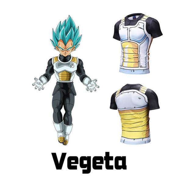 Soft T Shirt For Teenager Boy Anime Clothing Super Saiyan Vegeta Fashion Summer