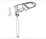 Silver Housing Led Roadway Lighting , 140lm / W Outdoor Led Yard Lights