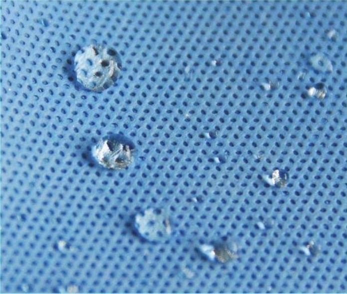Surgical Gown SMS Non Woven Fabric Antibacterial Dyed Pattern Anti Static