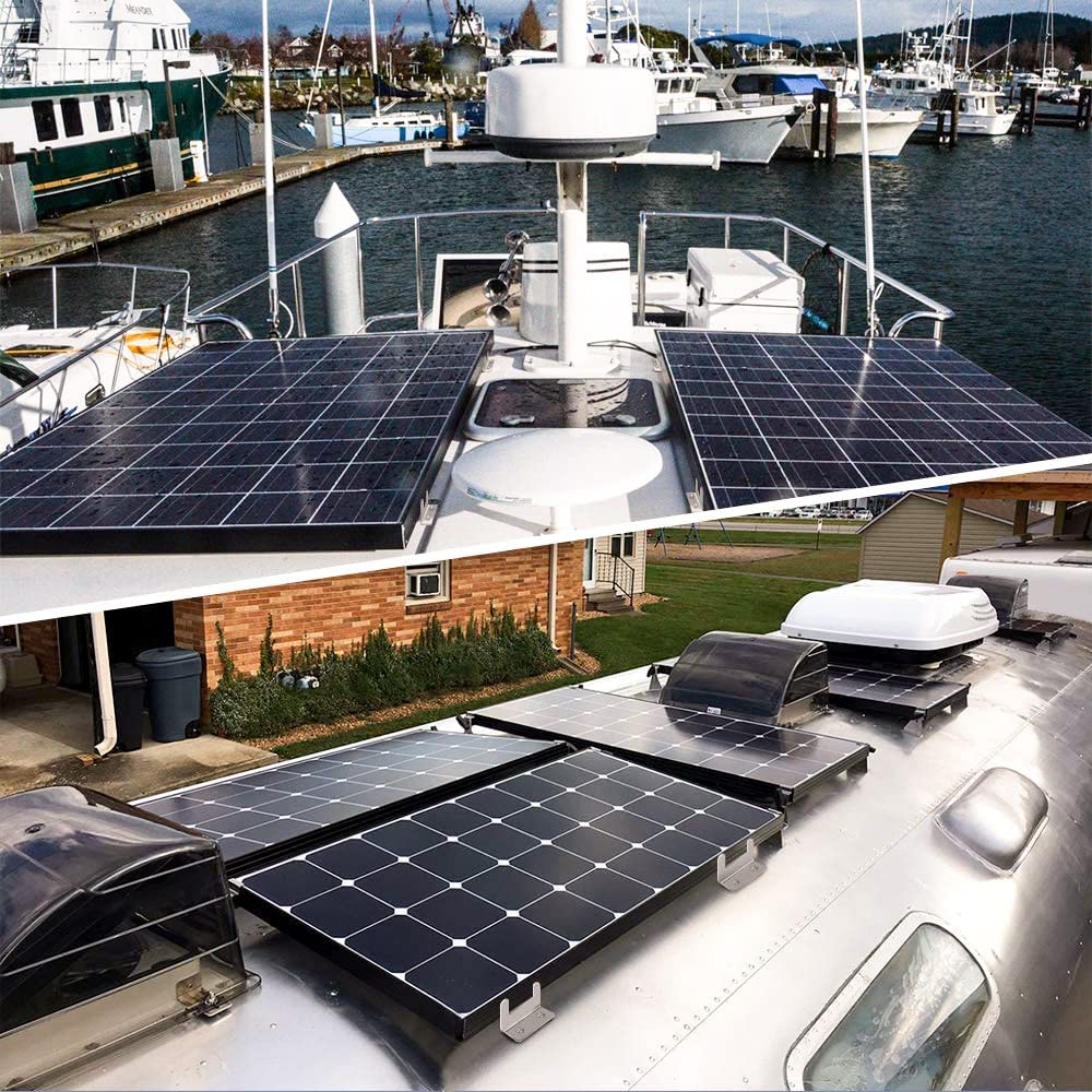 Triangle Bracket Solar Panel Mounting Z Brackets for RV Boat Roof Off-Grid Installation