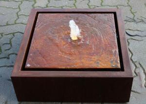 China Metal Contemporary Corten Steel Water Feature Garden Decoration Rust Surface wholesale