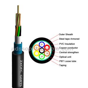 China GDTS Hybrid Fiber Optic Cable Ultraviolet Prevention With Steel Tape wholesale