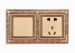 Decorate BS Standard Brass 10A Electrical Plastic 1 Gang Wall Switch