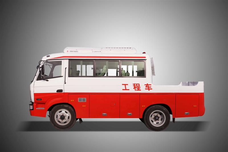 Euro3 No AC Dongfeng Cummins 140HP EQ5060XGCT4 4x2 Engineering Bus