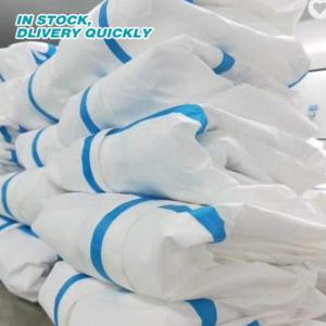 China Elastic Ankle Lightweight Disposable Coveralls , Hospital Disposable Body Suit wholesale