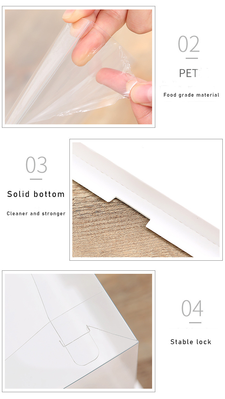 Recycled Birthday Cake Gift Packaging Boxes With Transparent Window