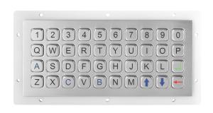 China IP67 40Keys Alphanumeric Stainless Steel Keypad Top Panel Mount Outdoor wholesale