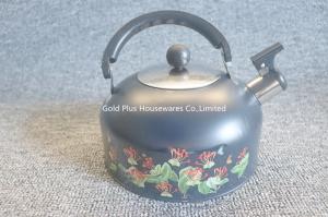 China 0.11cbm Stainless Steel Tea Kettle With Black Color Painting wholesale