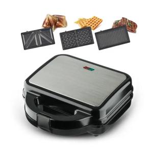 China Stainless Steel Waffle Sandwich Makers 3 In 1 Kitchen Multifunction wholesale