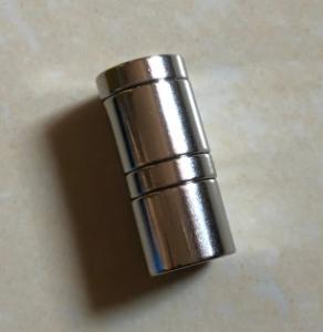 China Silver Shine Color Neodymium Magnets Strong Disc N35 Grade 18mm X 15mm wholesale