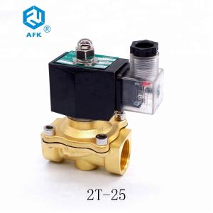 China Brass Low Pressure 1 inch DC 24V Gas Solenoid Valve G Thread wholesale