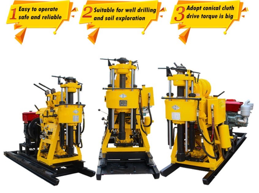 Portable Residential Gk 200 Mini Borehole Drilling Machine Hydraulic