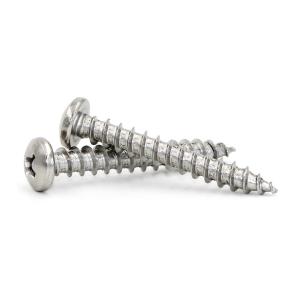 China 304 Stainless Steel Round Head Self Drilling Wood Screws Metric Tapping Screws wholesale