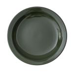 Round Atrovirens Colored Porcelain Dinnerware Versatile For Restaurants