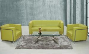 China Modern PU leather China reception office sofa wholesale
