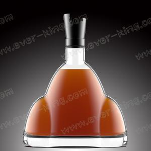 China Crystal White Flint Custom Glass Bottle 750 ML for Luxury Liquor and Spirit wholesale