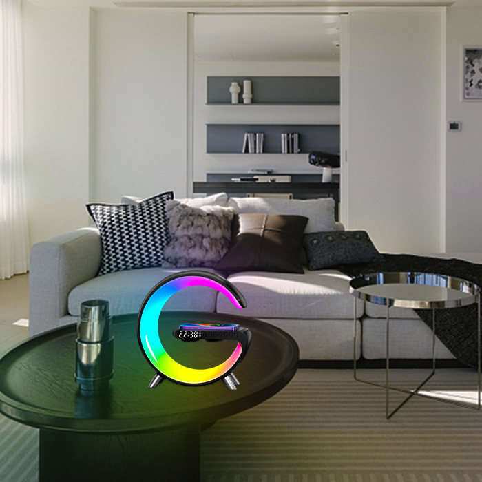 Wireless Charger G Smart Light Sound Machine RGB App Control G Speaker Lamp
