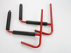 China Red Color Steel Kayak Boat Accessories Ladder Wall Mount Storage Rack wholesale
