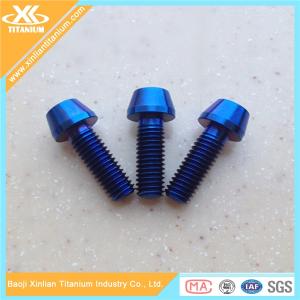 Blue Anodized Titanium Screws