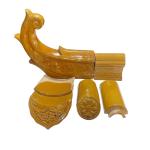 Handmade and Sintered Japanese Buddhist Temple Roof Traditional Chinese Ceramic