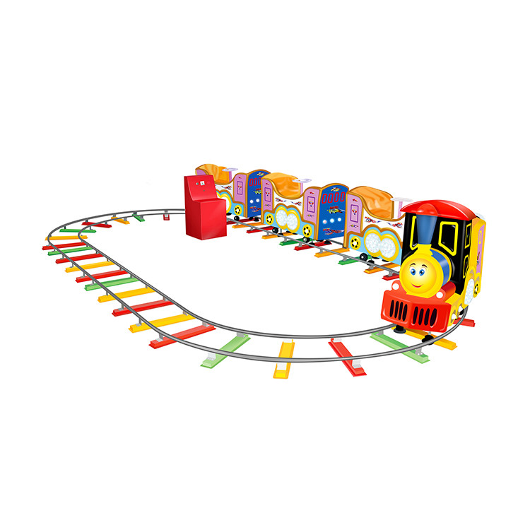 220V Coin Operated Ride On Electric Train With Track Simulator